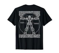 DA Vinci Vitruvian Robot Japonais Anime Lover Graphic T-Shirt