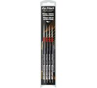 Da Vinci Set de pinceaux Watercolor 4 ronds fibres synthétiques Micro-nova Série 170 Noir