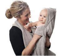 Da.Wa Serviette de Bain pour bébé en Coton peigné Tablier à Capuche Serviette Cape pour Enfants absorbante avec Serviette à Capuche