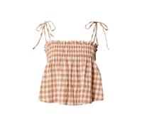 Daahls by Emma Roberts exclusively for ABOUT YOU Chemisier 'Arianna' marron / blanc naturel, Taille XL
