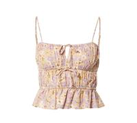 Daahls by Emma Roberts exclusively for ABOUT YOU Chemisier 'Ava' beige / violet / blanc, Taille XXL