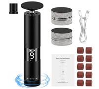 Daakro Extracteur de callus électrique 2 en 1, un kit d'extracteur de callus pour les pieds avec un design de contrôle de vitesse sans fil, doté d'un grattoir rechargeable sans fil adapté pour le soin