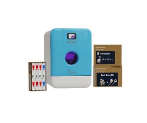 DAAN TECH Bob - Lave-vaisselle Compact 3 Couverts Encastrable - Pose Libre, Avec Réservoir, Portable - Séchage Naturel - Assiette 29 cm - Label Origine France Garantie, Eco-Conçu (Premium Blue)
