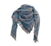 DAaomi écharpe Triangle Femme Homme Hiver Chaud élégant Foulard Triangle à Carreaux Chic Grande Taille étole Wraps Classique écharpe Cape Souple Chaude Confortable Vintage Mode Scarf 2023 Automne