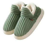 DAaomi Pantoufles Homme Et Femme Hiver Chaud Chaussons Couple En Polaire Confort Chaud Coton Chaussons Maison Mémoire Mousse Bois Plancher Faux Daim à Fourrure Mules Automne Hiver Intérieur/Extérieur