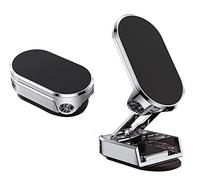 DAASK Strong Magnetic Folding Holder, Magnetic Phone Holder for Car, Strong Magnetic 360° Rotation Height Adjustable Phone Holder, for All Phone