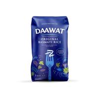Daawat Original Basmati Rice with Rice Aroma, Delicious Taste, White Lustre,Perfectly Aged, Aromatic & Textural Grain, Rich Flavour with Sweet Taste - 1Kg