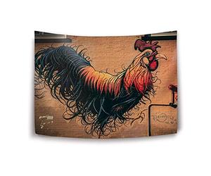 Daawqee Tapisseries Tapestry Wall Hanging, Cock Mural Wall Tapestry with Art Nature Home Decorations for Living Room Bedroom Dorm Decor in 51x60 inches