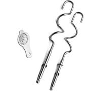 Daaxing Accessoires de fouet à main en acier inoxydable, batteur de rechange pour Kenwood (et 2 baguettes)