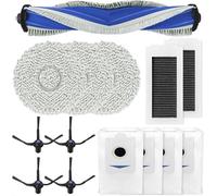Daaxing Balais principaux, brosses latérales, filtres serpillère, sac à poussière pour Ecovacs pour X5 Pro/X5 pour aspirateur robot Omni (A)