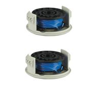 Daaxing Bobine et couvercle de fil pour débroussailleuse Ryobi RAC124 18 Volt +Razor OLT/RLT 1830 1831, Couvercle de bobine de fil de débroussailleuse de remplacement, Bobine de fil en hélice (2PCS)
