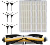 Daaxing Kit de 11 brosses latérales pour aspirateur robot Blaupunkt Bluebot XEASY BPK VCBB1XE/XPOWER/BPK-VCBB1XPW+, 1 brosse principale, 6 brosses latérales, 4 filtres