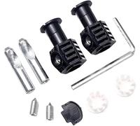 Daaxing Kit de fixation universel pour toilettes suspendues au mur, charnières de fixation supérieure en acier inoxydable, vis de couvercle à huile, facile à utiliser (noir)