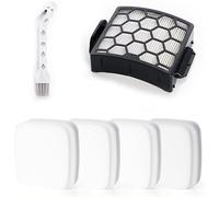Daaxing Lot de 10 filtres HEPA en mousse et feutre pour aspirateur vertical Shark NZ690 NZ690UK NZ690UKT NZ690UKTDB, 1 filtre HEPA, 4 filtres en mousse et 4 filtres en feutre, 1 brosse de nettoyage