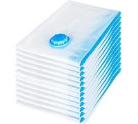 Daaxing Lot de 10 sacs de rangement sous vide réutilisables pour vêtements, sacs de rangement sous vide avec fermeture éclair, sacs économiseur d'espace de voyage (60 x 70 cm)