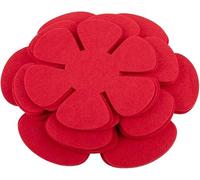 Daaxing Lot de 12 protections en feutre pour casseroles de 20,3 cm, 25,4 cm, 3 tailles différentes, protection empilable pour poêles (rouge)