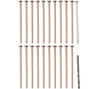 Daaxing Lot de 20 clous tueurs d'arbre en cuivre de 10,2 cm avec foret, pour enlever les souches et les racines