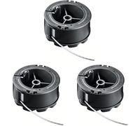 Daaxing Lot de 3 bobines de fil de rechange pour débroussailleuse Bosch F016800570 Longueur 6 m Épaisseur 1,6 mm