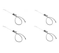 Daaxing Lot de 4 baguettes de pulvérisation de 73,6 cm en acier inoxydable avec buse réglable, interrupteur de poignée
