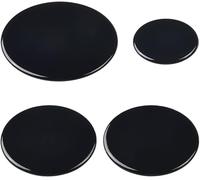 Daaxing Lot de 4 capuchons universels pour brûleur à gaz, 1 petit diamètre 55 mm, 2 moyennes 75 mm, 1 grand diamètre 100 mm (plat)