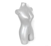 Daaxing Présentoir de modèle de mannequin, mannequin féminin, outil flexible de demi-corps humain, présentoir de vêtements portable compact pour femme, modèle de torse simulé