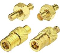 Dab Adaptateur MCX to SMB mâle 4 Kit Adaptateur Antenne Autoradio Dab pour Antenne Dab Voiture Radio Câble RF pour Voiture Satellite Sirius XM