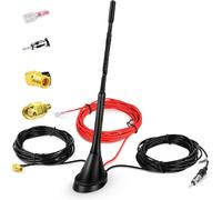 Dab Antenne Voiture Smb Adaptateur Toit Universel Amplificateur Rehausseur Récepteur De Signal Radio Avec Câble D'Extension De 5M /16.4Ft Pour Fm Am/Dab + Radio Pioneer, Blaupunkt, Clarion, [X917]