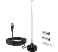 DAB+ FM Radio Antenna Telescopic Antenna with Magnetic Stand for Radio Receiving Stereo Radio for Denon,Pioneer,Onkyo,Yamaha,Marantz,Sherwood Radios
