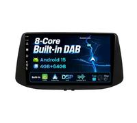 Dab Intégré - Autoradio Android 16 pour Hyundai i30 2017-2018 | Sans Fil Carplay Android Auto - 4G+64G - Caméra + MIC - 10.1 Pouce - Commande au Volant Dual-Band WiFi 360-CAM DSP Bluetooth