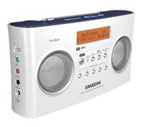 DAB+ Sangean DPR-26 BT AUX, Bluetooth fonction de charge de la batterie blanc Blanc G