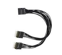 DABAIXIONG Câble D'extension De Carte Mère 9pin 1 Femelle À 2 Adaptateur De Câble Séparateur Commutateur Masculin pour La Carte Mère PC Réinitialiser L'adaptateur Commutateur Boîtier Bureau