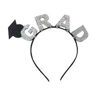 DABAIXIONG Coil Hair Hoop College Hat Graduation Happy Graduation Cérémonie Heads Wear Avec Des Paillettes Bachelor Avec Des Paillettes