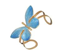DABAIXIONG Modern Adjustable Wrist Bangle Stainless Steel Jewelry Featuring Delicate Butterfly Artwork Ideal for Trendy Outfits Unique Dainty Wristband