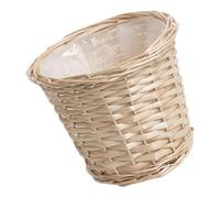DABAIXIONG Planter en Osier en Osier Tissé Fait À Main avec Une Doublure en Plastique Idéale pour Les Jardins Intérieurs Les Décors Balcon Extérieur