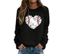 DABAOK Sweat-shirt zippé sans capuche pour femme - Sweat à manches longues décontracté à col rond - Haut léger - Tenue de jogging pour femme, Noir , M