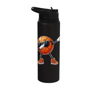 Dabbing Ballon de basket-ball et graphique de basket-ball Stainless Steel Insulated Water Bottle