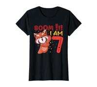Dabbing Birthday Boy Red Panda 7ème Anniversaire 7 Ans T-Shirt Graphique avec Valeur