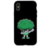 Dabbing Broccoli - Funny Nutritionist Vegan Broccoli Lover Coque pour iPhone X/XS