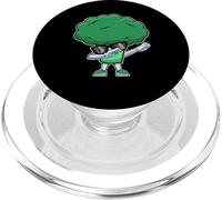 Dabbing Broccoli - Funny Nutritionist Vegan Broccoli Lover PopSockets PopGrip pour MagSafe