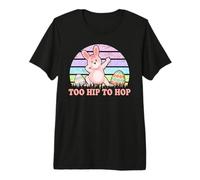 Dabbing Bunny Happy Easter Day Funny Egg Hunting T-Shirt Haut de Gamme