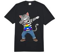 Dabbing Droit Ally Cat Dabbing Comfort Colors Adult Heavyweight T-Shirt