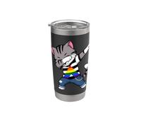 Dabbing droit Ally Cat Dabbing Gobelet isotherme en acier inoxydable double paroi