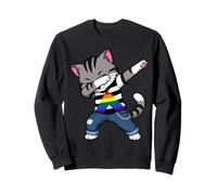 Dabbing Droit Ally Cat Dabbing Sweatshirt