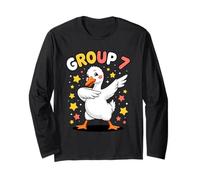 Dabbing drôle de numéro 7 en Forme d'oie Mignonne du Groupe 7 Manche Longue