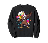 Dabbing Eagle Graphic Kids Boys Colorful Eagle Bird Lovers Sweatshirt