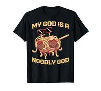Dabbing Flying Spaghetti Monster My God is A Noodly God T-Shirt