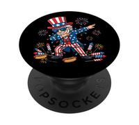 Dabbing Funny 4 Juillet Dab Kids Boys Teen 4th of July PopSockets PopGrip Adhésif