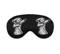 Dabbing Grim Reaper Crâne Masque de Sommeil Doux Bandeau Portable Masque pour les Yeux avec Sangle Réglable pour Hommes Femmes