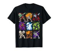 Dabbing Halloween Boys Skeleton Zombie Scary Pumpkin Mummy T-Shirt