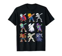 Dabbing Halloween Squelette zombie effrayant pour garçons T-Shirt